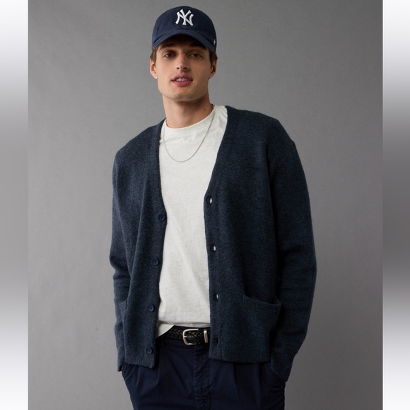 Abercrombie & Fitch Other - Abercrombie & Fitch - Navy Knit Long Sleeve Cardigan Sweater